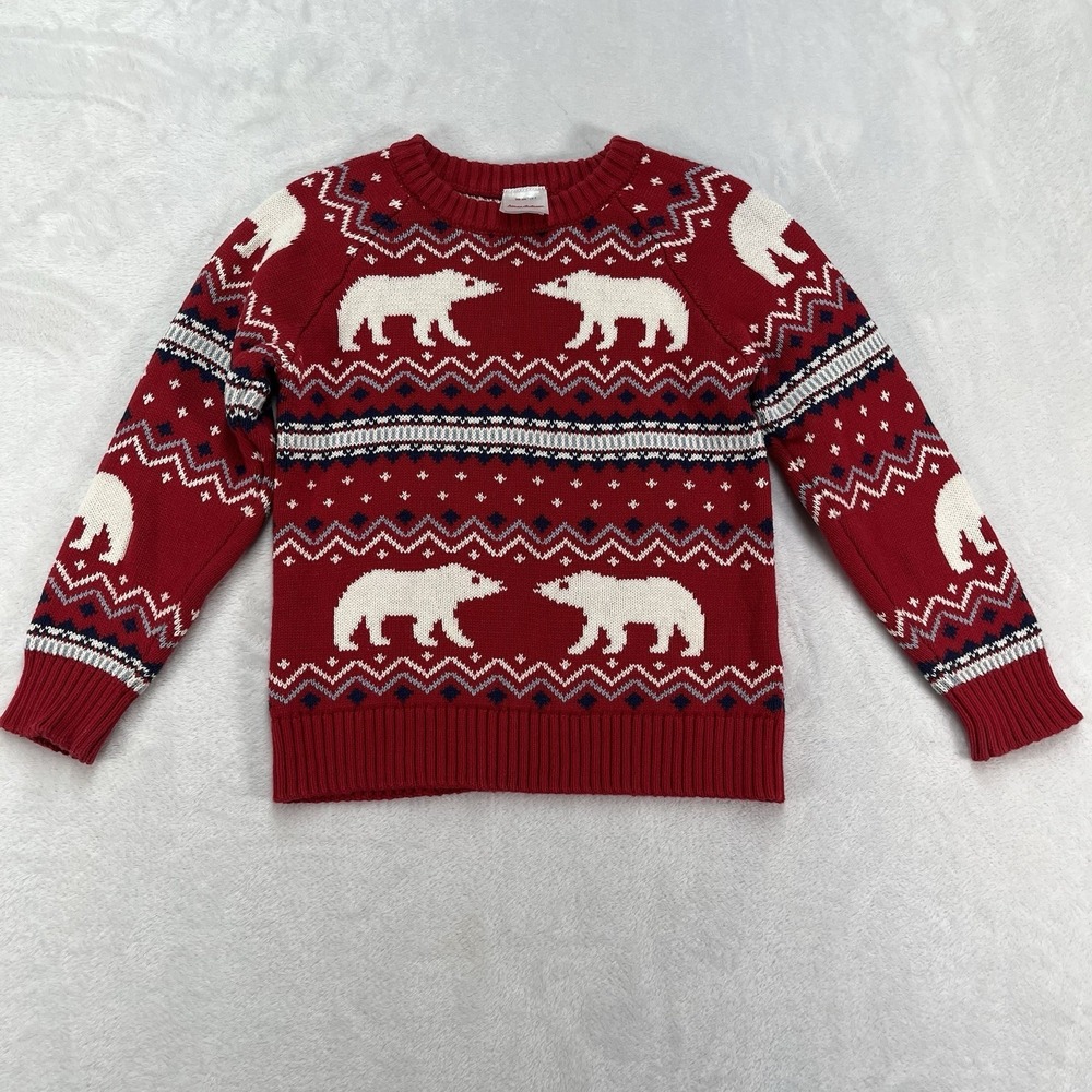 Hanna Andersson Fair Isle Holiday Sweater Unisex Kids 5 Christmas Nordic Cabin